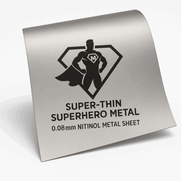 0.08mm nitinol metal sheet with shape memory and superelastic properties