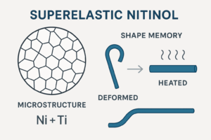 Superelasticity: It bends and flexes without permanent deformation—making it ideal for intricate procedures inside the human body