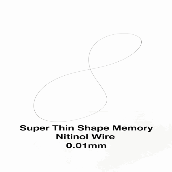 super thin shape memory nitinol wire 0.01mm medical robotics aerospace