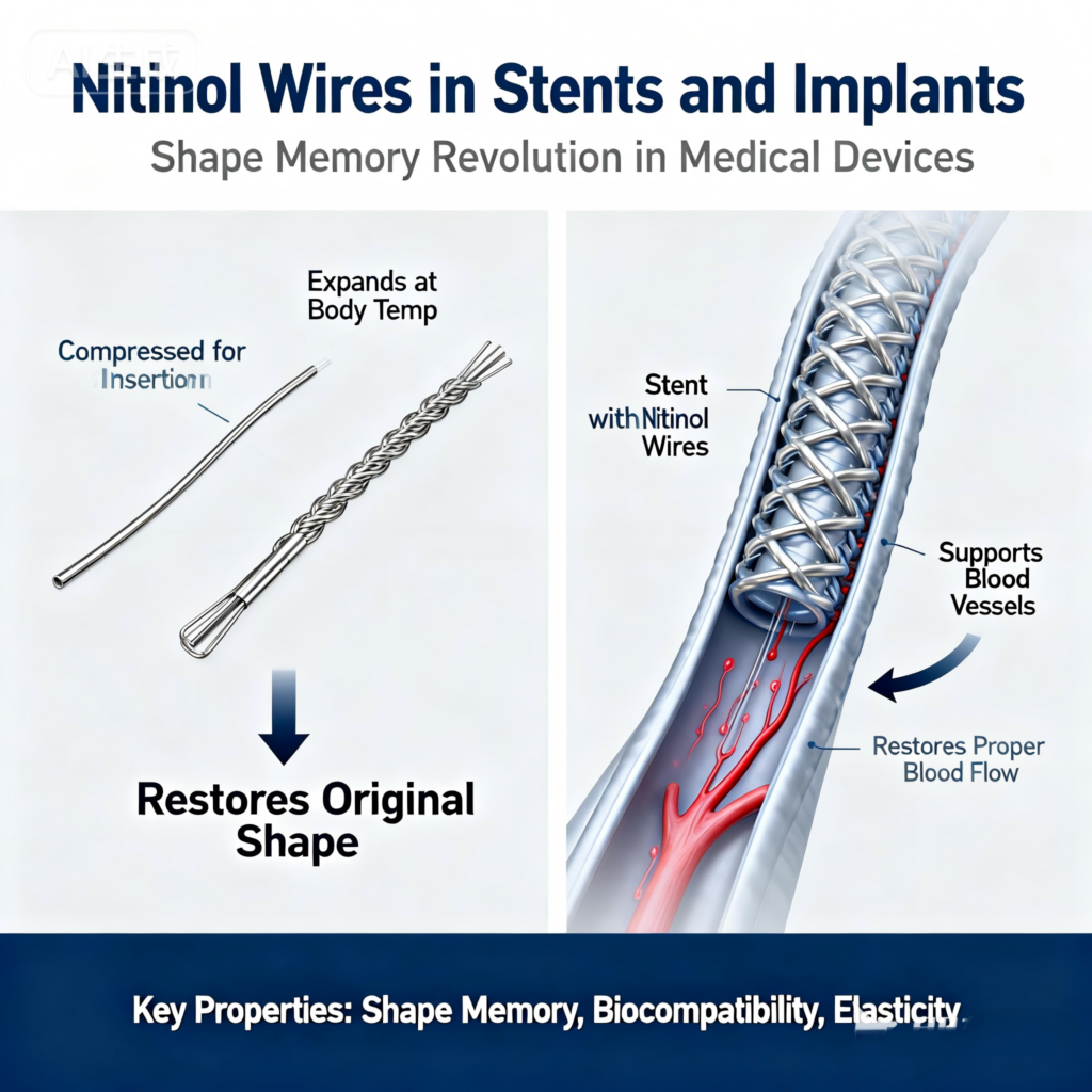 Nitinol Wires in Stents and Implants